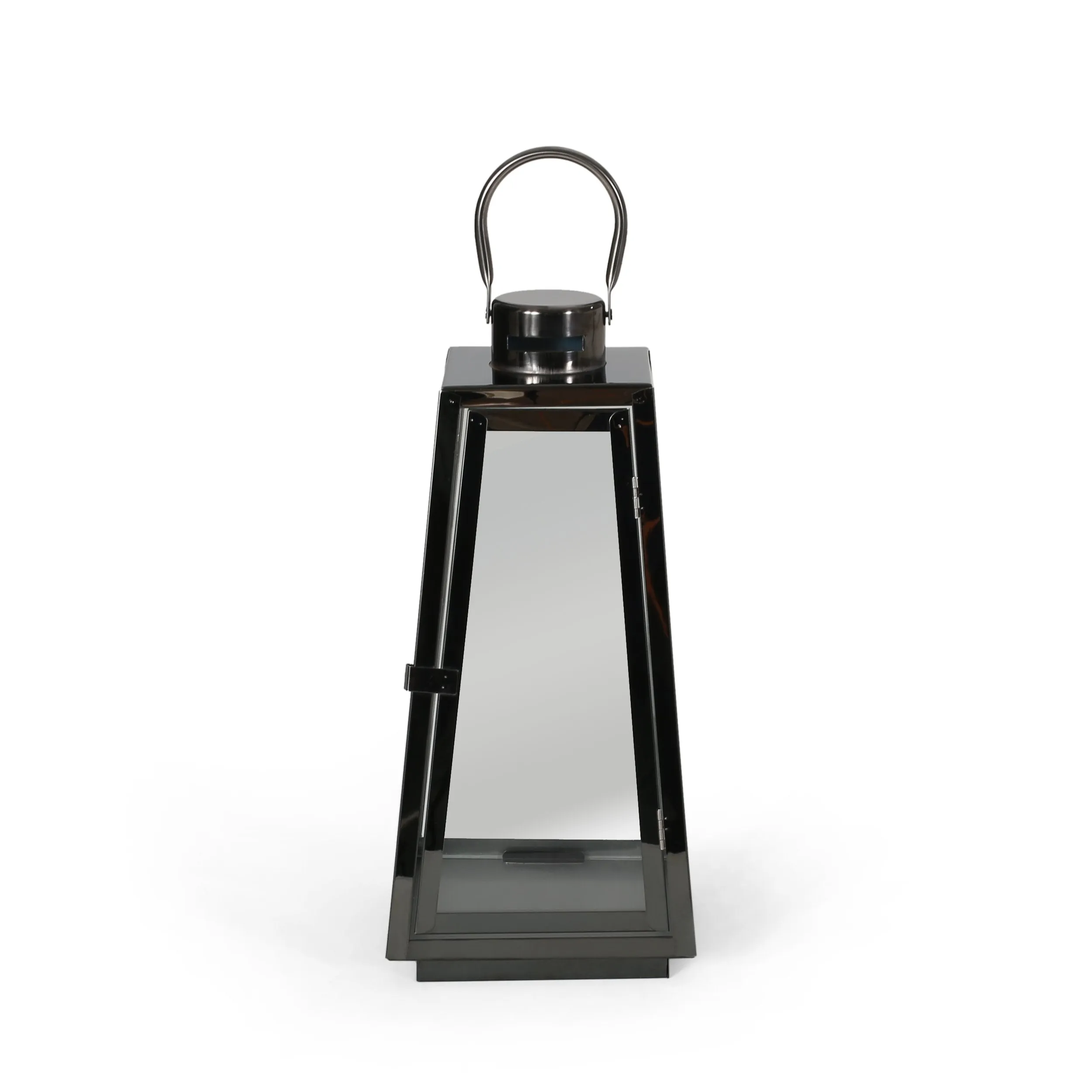 15" Modern Stainless Steel Lantern - NH372013