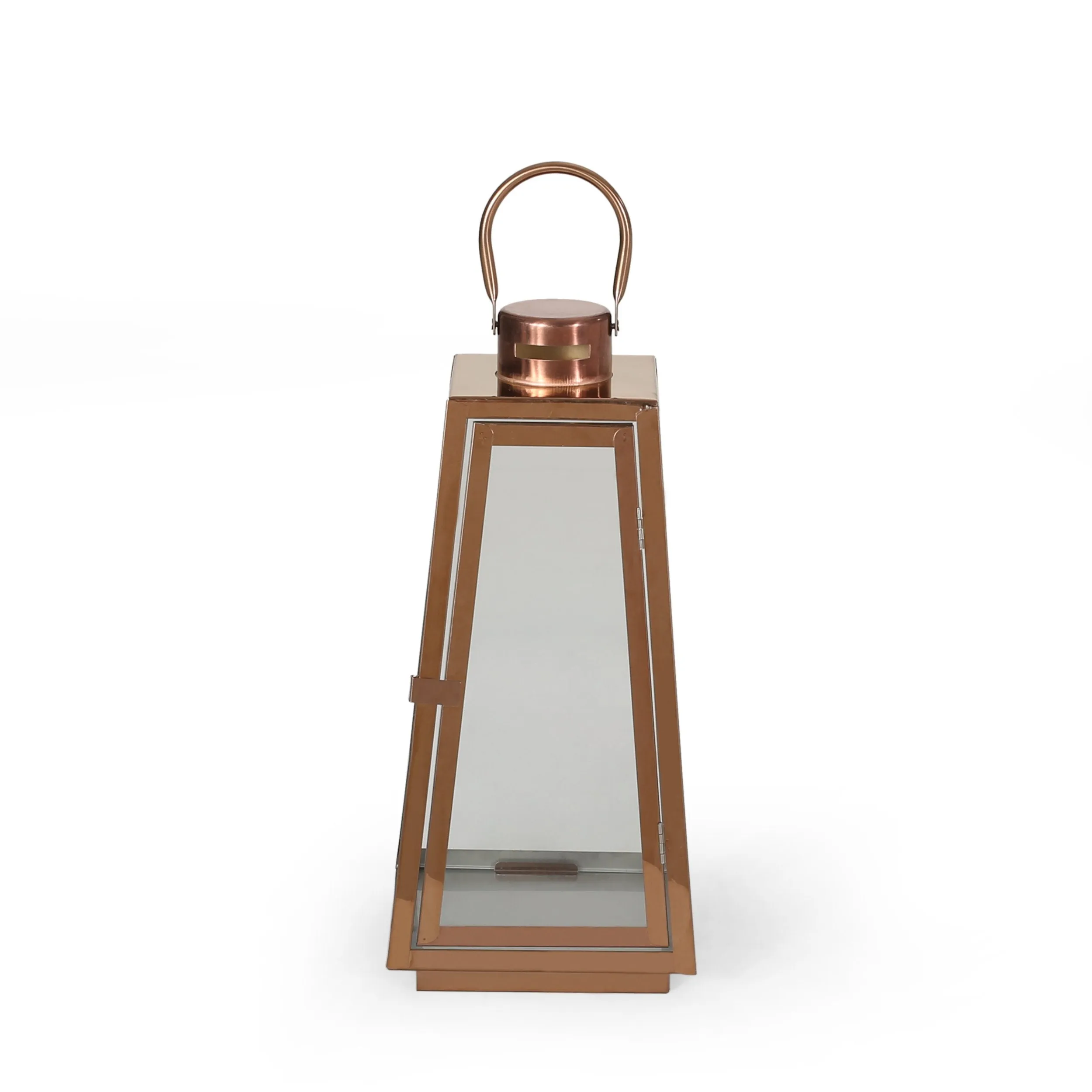 15" Modern Stainless Steel Lantern - NH372013