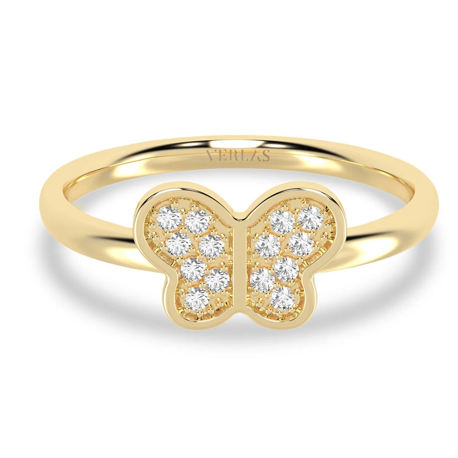 Butterfly Diamond Glistening Ring