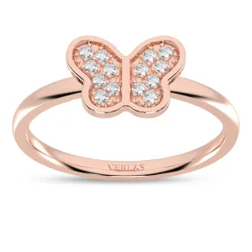 Butterfly Diamond Glistening Ring