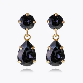 Caroline Svedbom Mini Drop Gold Earrings - Graphite