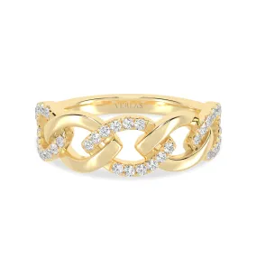 Cascading Diamond Link Band