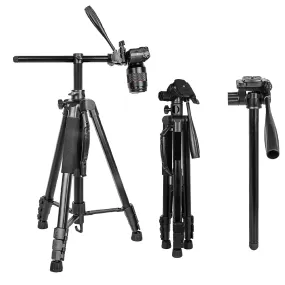 Digitek Platinum (DPTR 890 VD) (178 cm) Aluminum Light Weight Tripod with Fluid Video Head for DSLR & Video Cameras, Maximum Operating Height: 5.83Feet, Maximum Load : 7 kgs