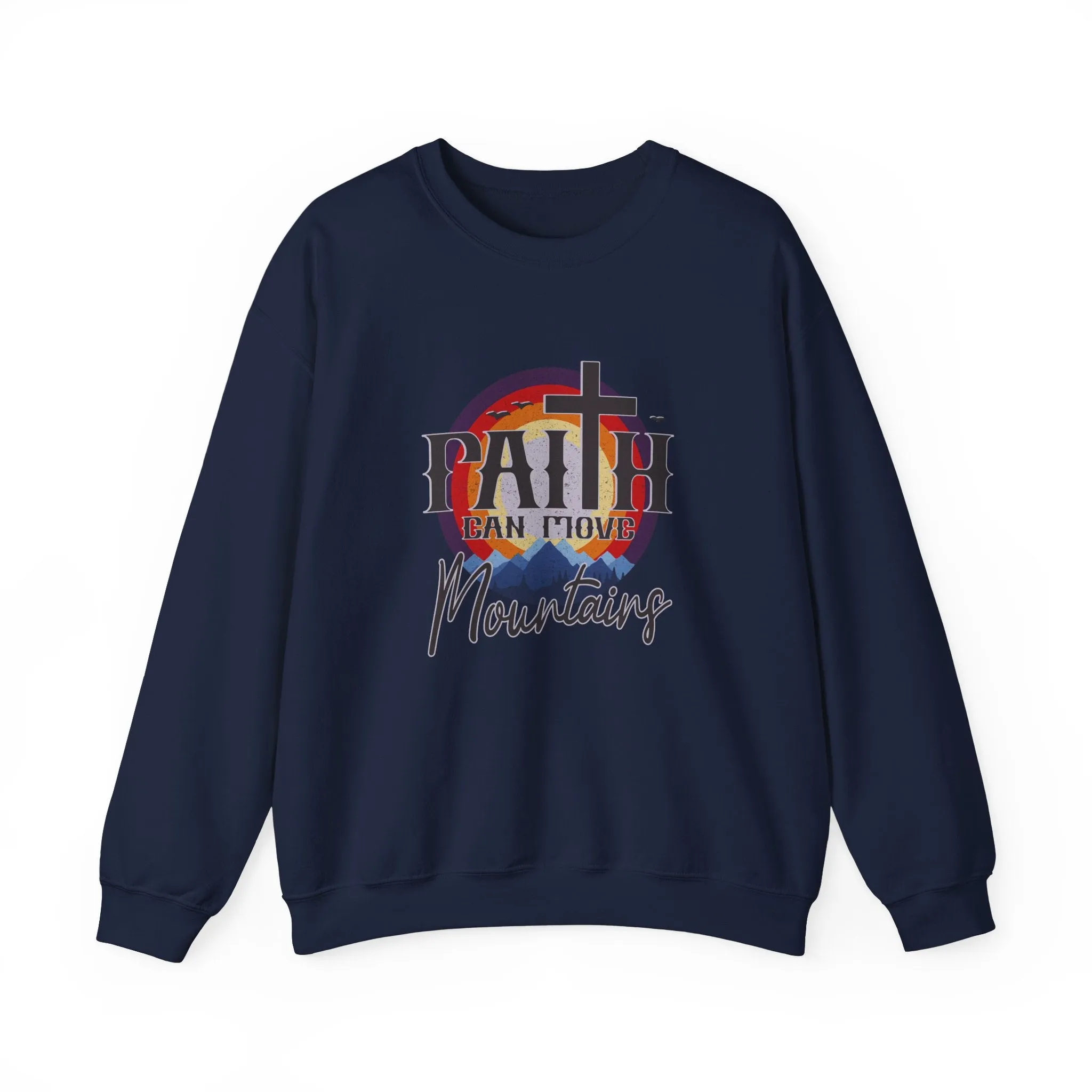 Faith can move Mountains Unisex Heavy Blend™ Crewneck Sweatshirt