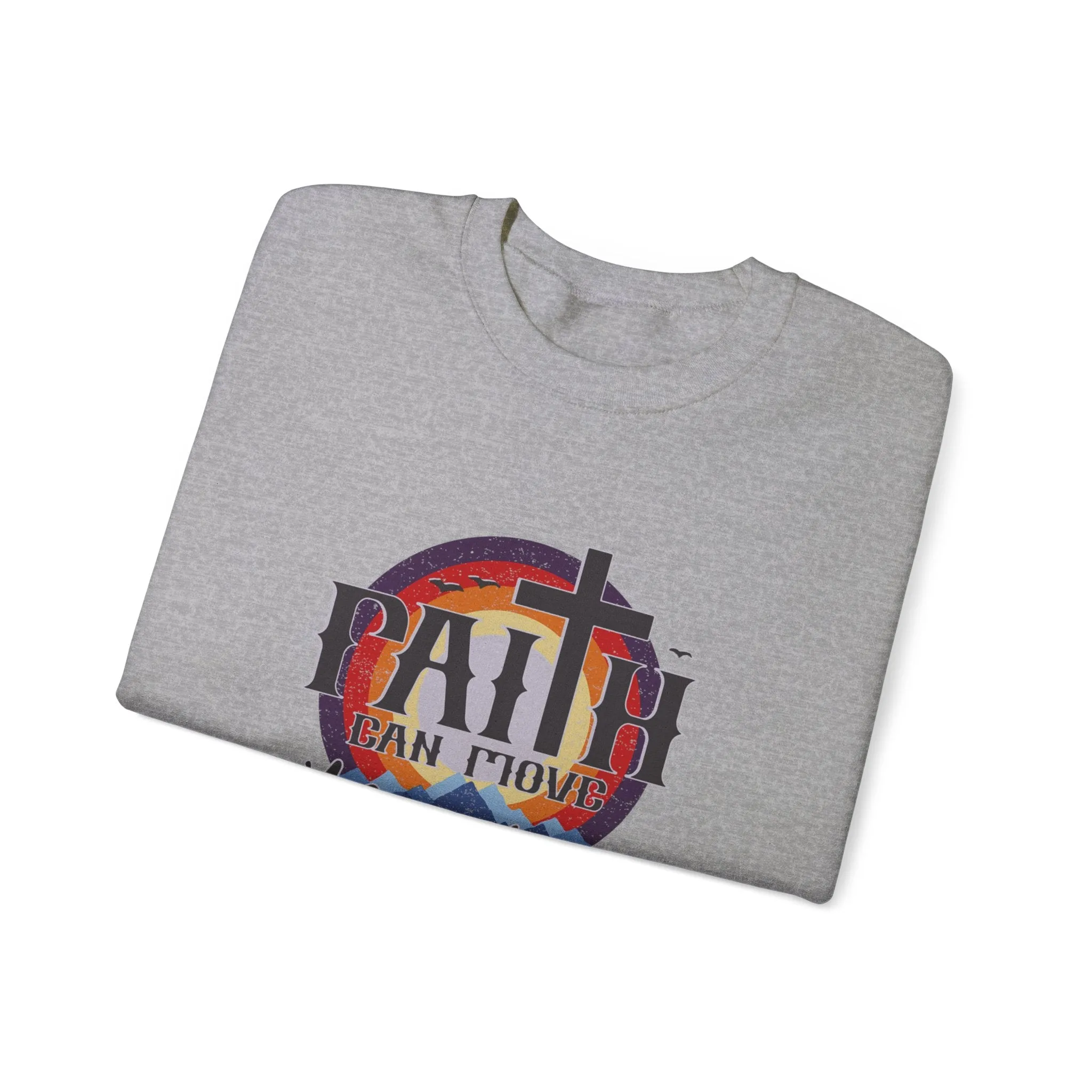 Faith can move Mountains Unisex Heavy Blend™ Crewneck Sweatshirt