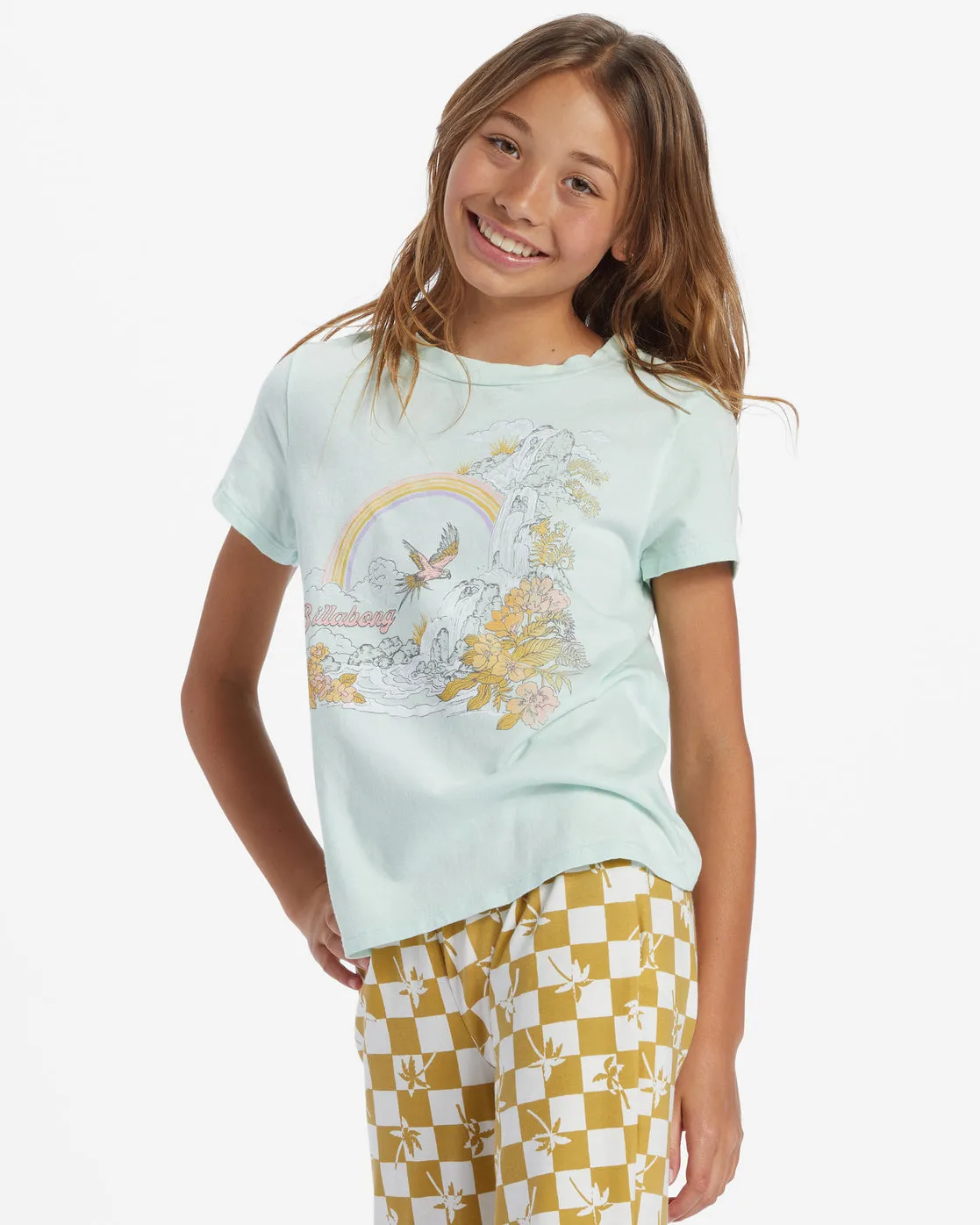 Girls Flock To Paradise T-Shirt - Sweet Mint