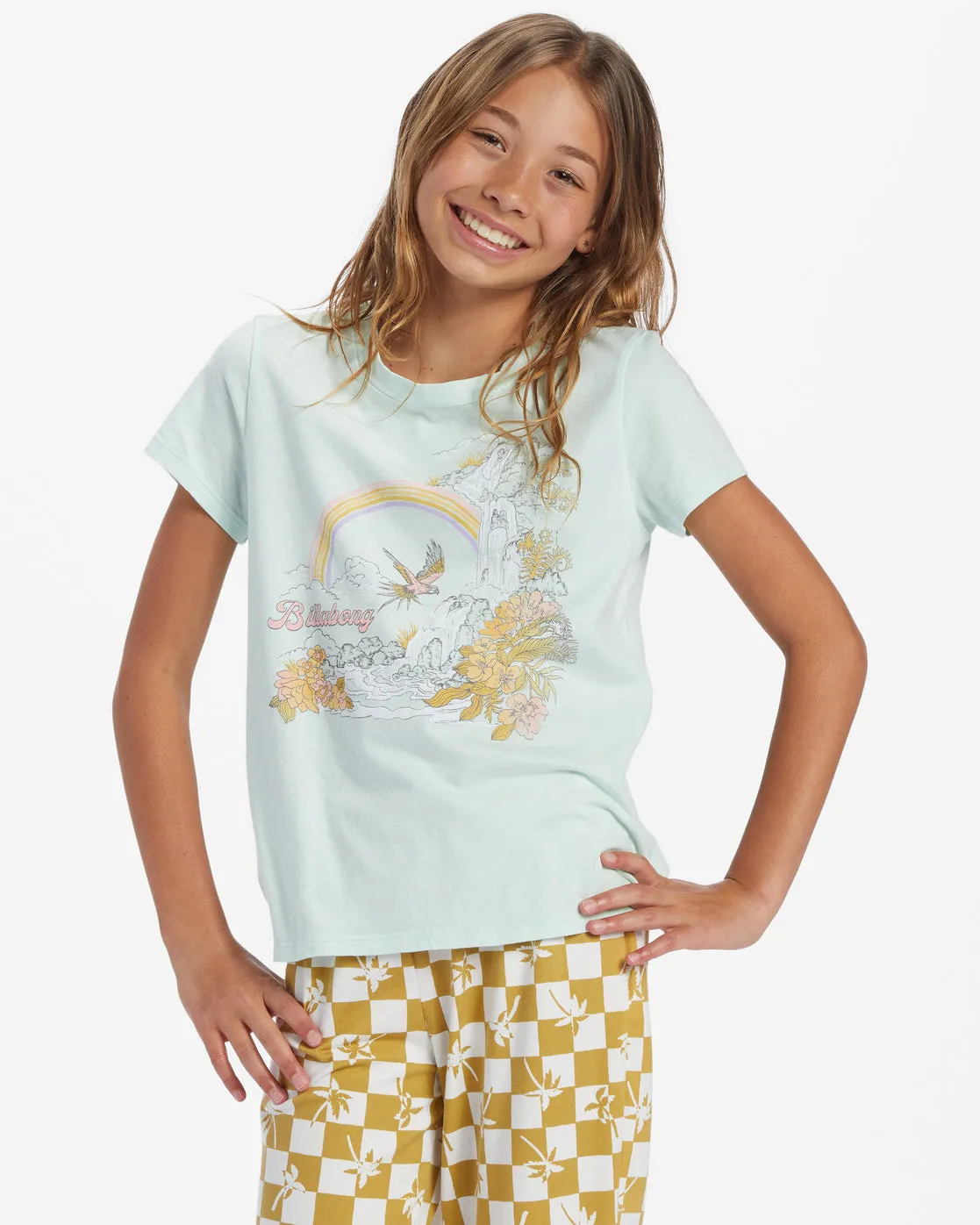 Girls Flock To Paradise T-Shirt - Sweet Mint