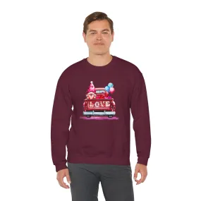 Gnome Love Truck Unisex Heavy Blend™ Crewneck Sweatshirt