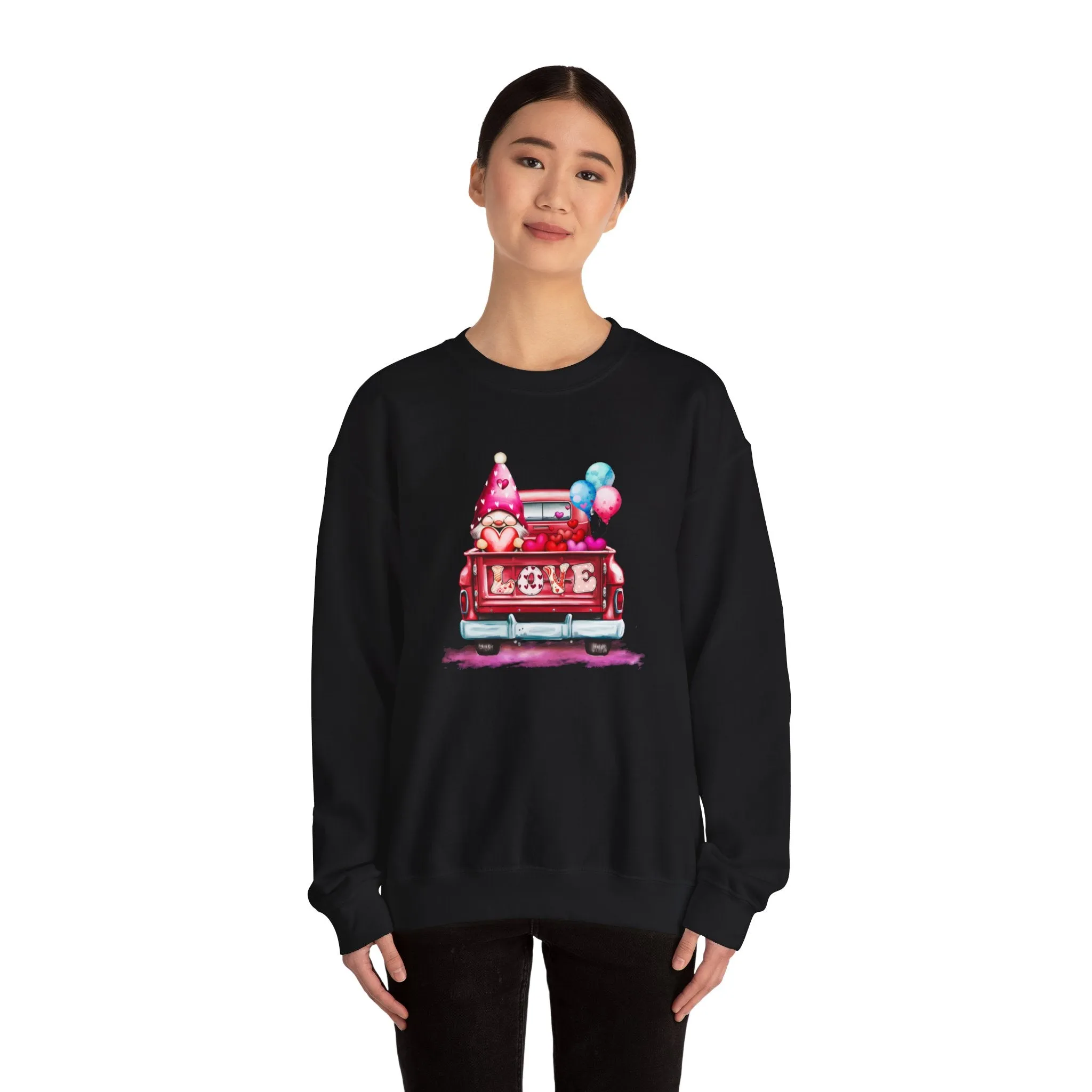 Gnome Love Truck Unisex Heavy Blend™ Crewneck Sweatshirt