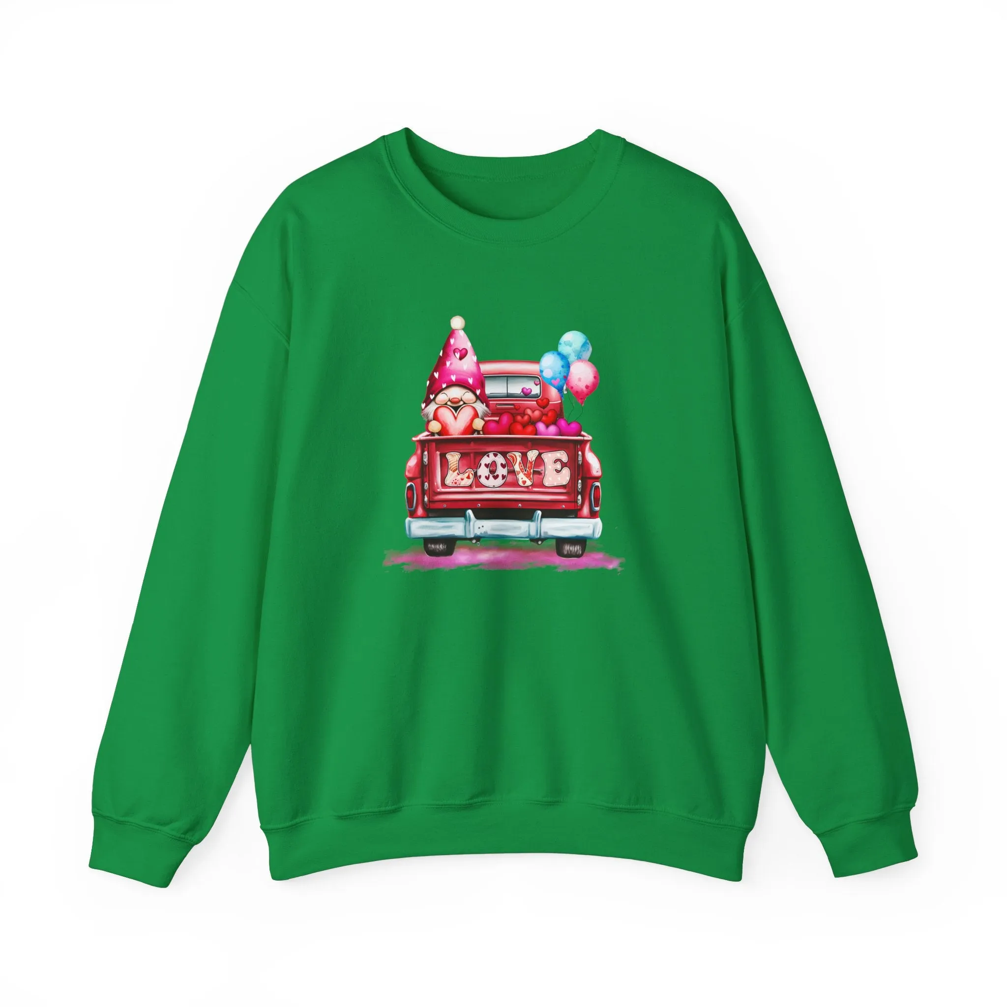 Gnome Love Truck Unisex Heavy Blend™ Crewneck Sweatshirt