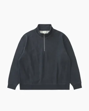 Heather Half Zip Pullover Dark Navy