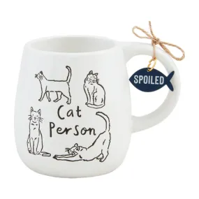 Mud Pie Cat Person Resist Cat Mug