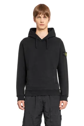 STONE ISLAND MAN BLACK SWEATSHIRTS