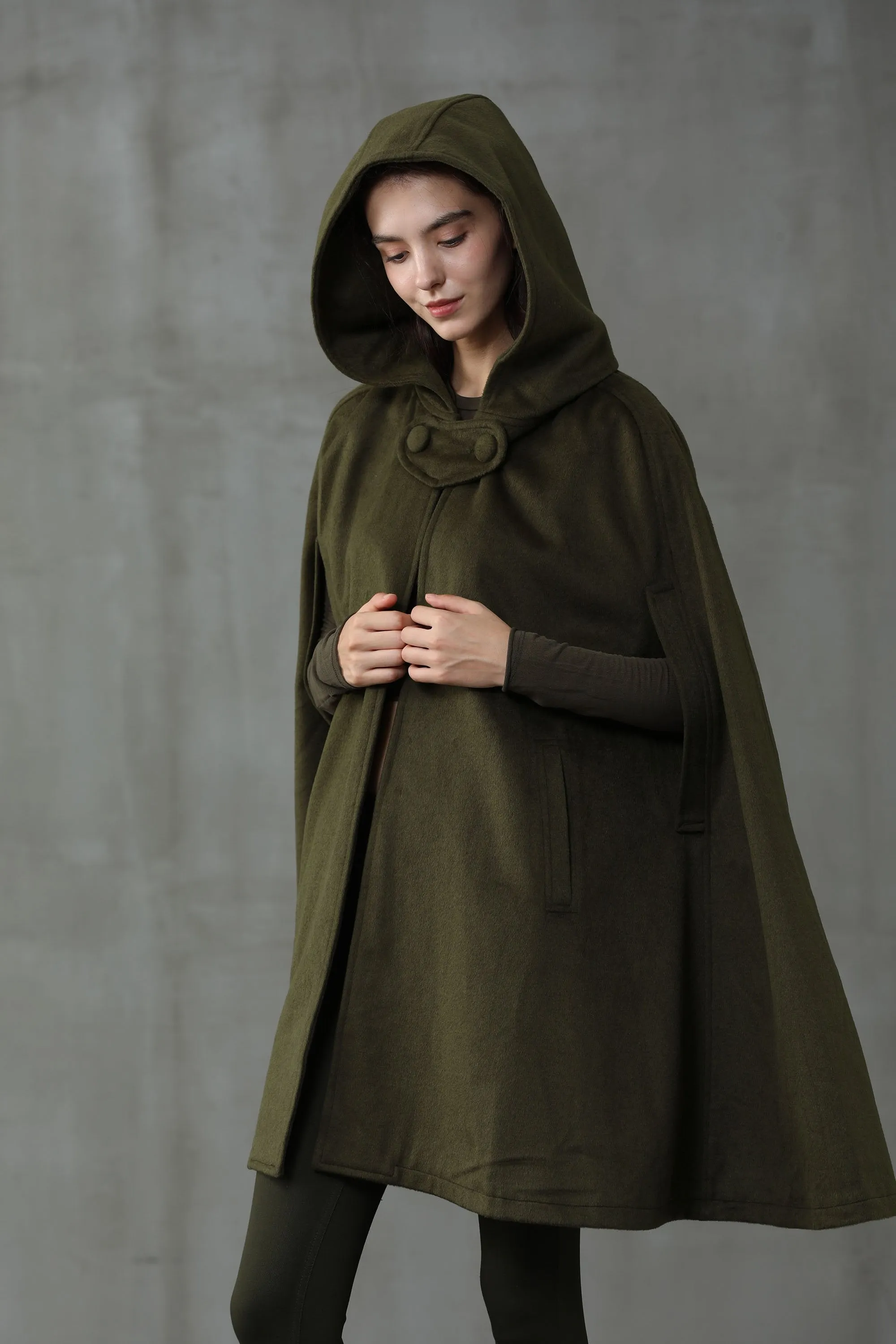 The New Yorker | Hooded Cashmere Cape