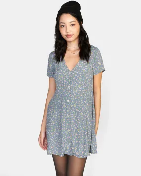 Understated Mini Dress - Blue Dust